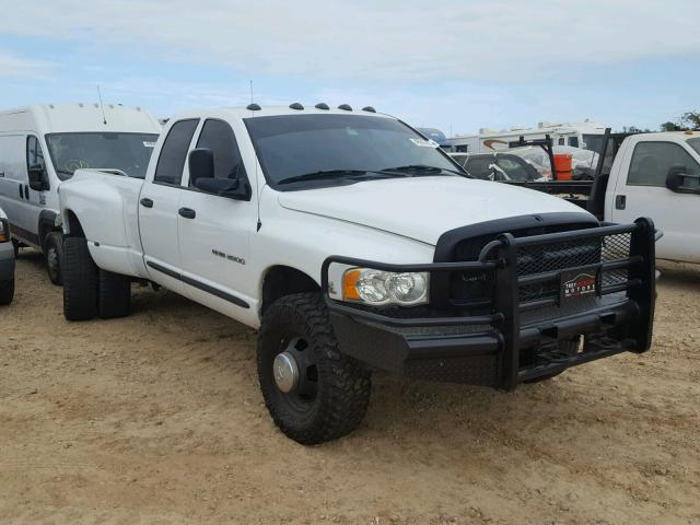 3D7MS48C05G703947 - 2005 DODGE RAM 3500 S WHITE photo 1