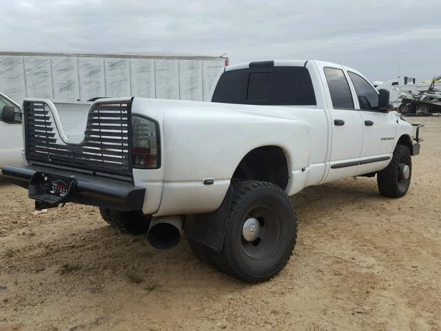 3D7MS48C05G703947 - 2005 DODGE RAM 3500 S WHITE photo 4