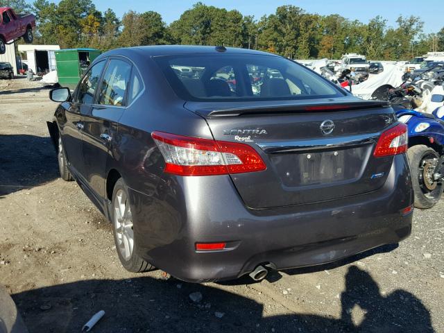 3N1AB7AP9DL777548 - 2013 NISSAN SENTRA S GRAY photo 3