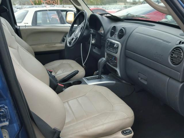 1J4GL58K13W720590 - 2003 JEEP LIBERTY LI BLUE photo 5