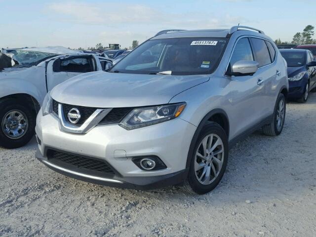 5N1AT2MT2EC772786 - 2014 NISSAN ROGUE S GRAY photo 2