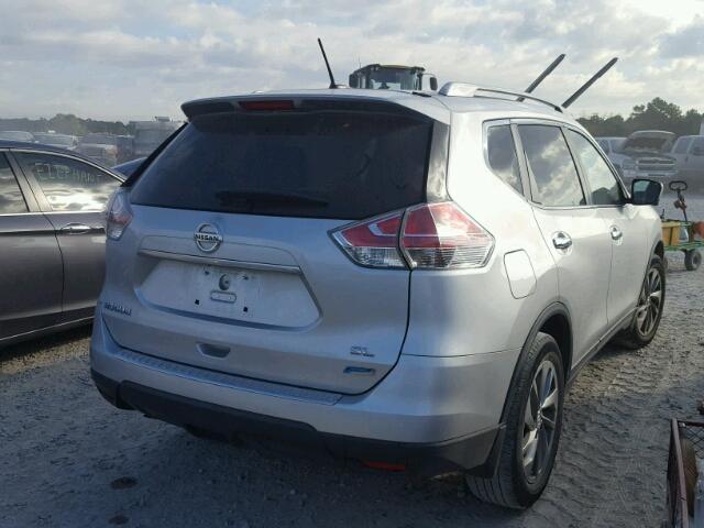 5N1AT2MT2EC772786 - 2014 NISSAN ROGUE S GRAY photo 4