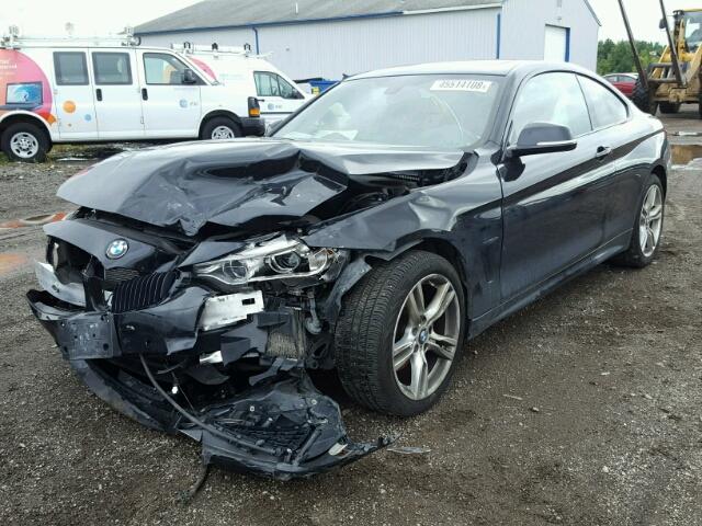 WBA3N5C56FK198161 - 2015 BMW 428 XI BLACK photo 2