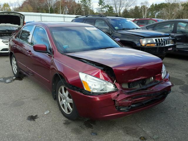 1HGCM665X5A067909 - 2005 HONDA ACCORD RED photo 1