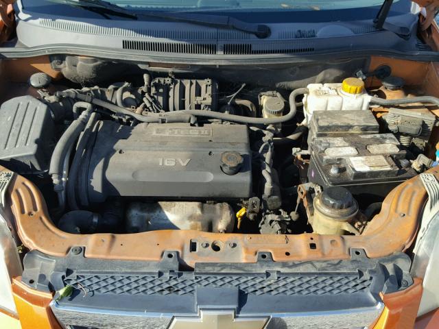 KL1TD56658B065038 - 2008 CHEVROLET AVEO BASE Pomarańczowy zdjęcie 7