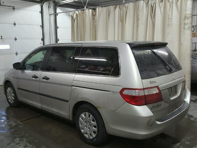 5FNRL38226B010903 - 2006 HONDA ODYSSEY GRAY photo 3