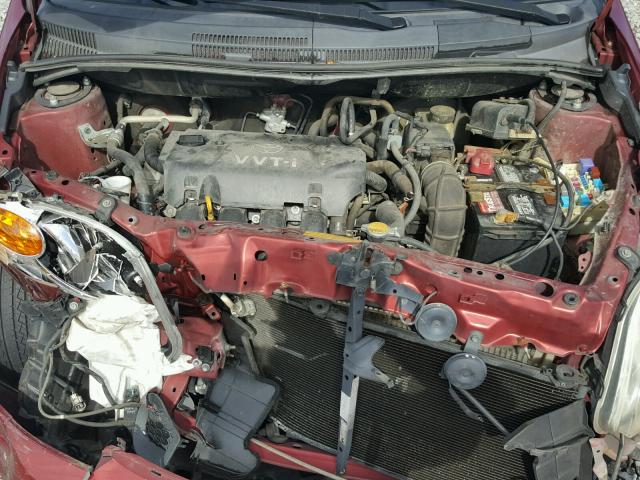 JTKKT624265002534 - 2006 TOYOTA SCION XA წითელი ფოტო 7