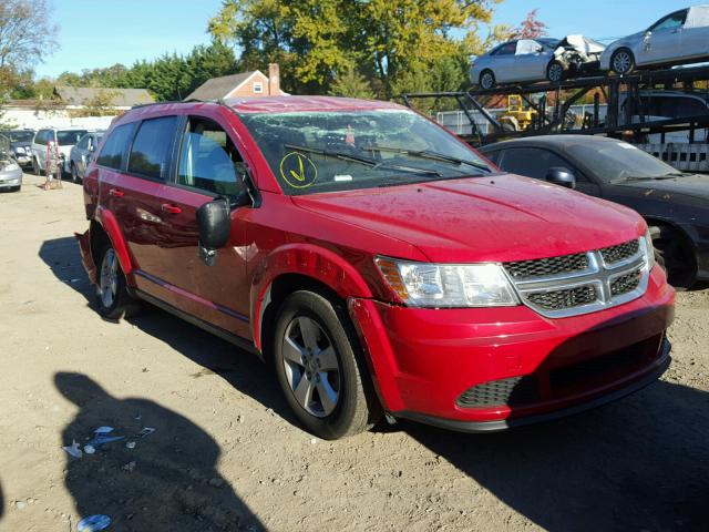 3C4PDCAB9GT210307 - 2016 DODGE JOURNEY SE RED photo 1