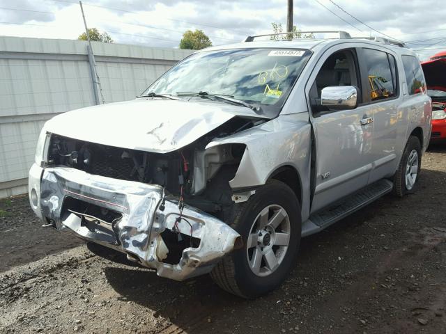 5N1AA08B65N702918 - 2005 NISSAN ARMADA SE SILVER photo 2