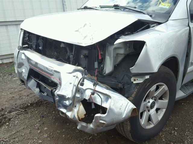 5N1AA08B65N702918 - 2005 NISSAN ARMADA SE SILVER photo 9