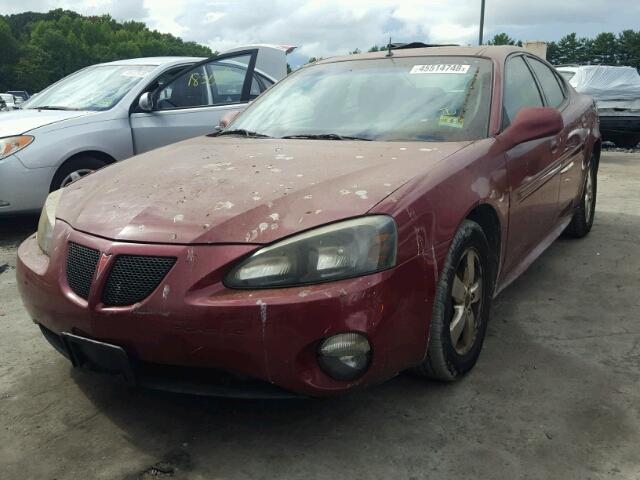 2G2WS522951221662 - 2005 PONTIAC GRAND PRIX MAROON photo 2