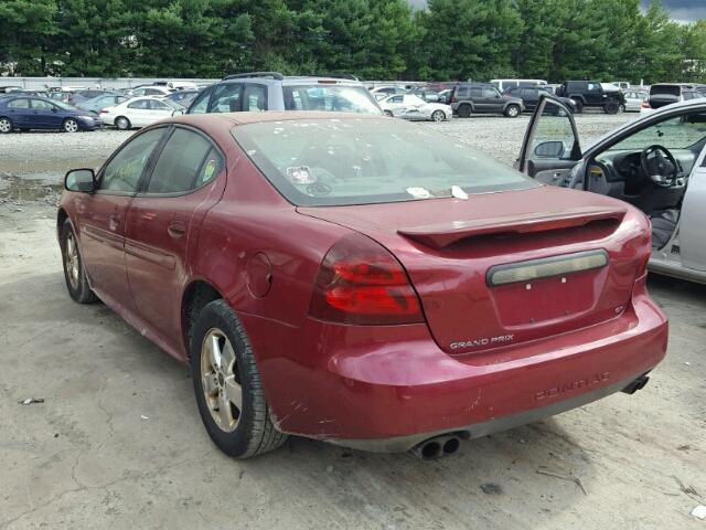 2G2WS522951221662 - 2005 PONTIAC GRAND PRIX MAROON photo 3