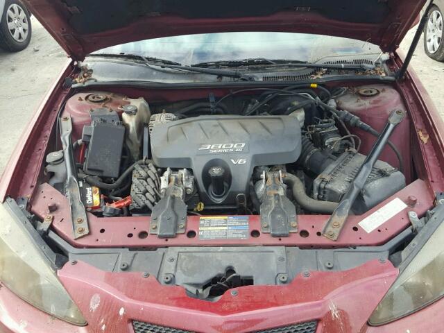 2G2WS522951221662 - 2005 PONTIAC GRAND PRIX MAROON photo 7
