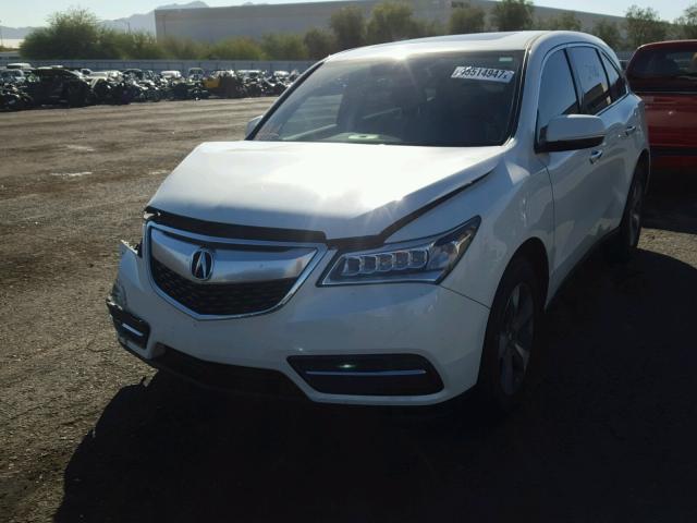 5FRYD4H25GB061360 - 2016 ACURA MDX WHITE photo 2