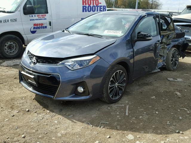 5YFBURHE3GP567451 - 2016 TOYOTA COROLLA L GRAY photo 2