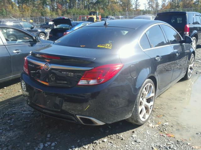 2G4GV5GV9C9143680 - 2012 BUICK REGAL GS BLACK photo 4