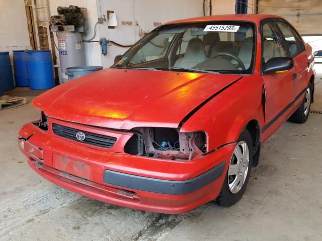 JT2BC52L3T7048911 - 1996 TOYOTA TERCEL DX RED photo 2