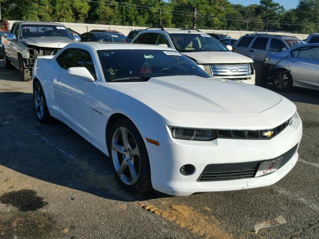 2G1FC1E30E9223865 - 2014 CHEVROLET CAMARO LT WHITE photo 1