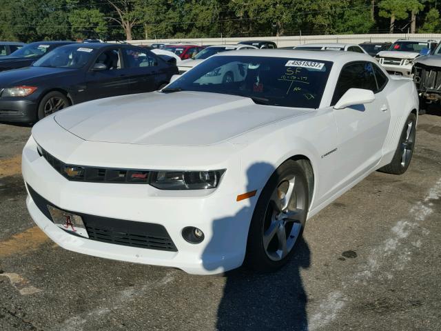 2G1FC1E30E9223865 - 2014 CHEVROLET CAMARO LT WHITE photo 2