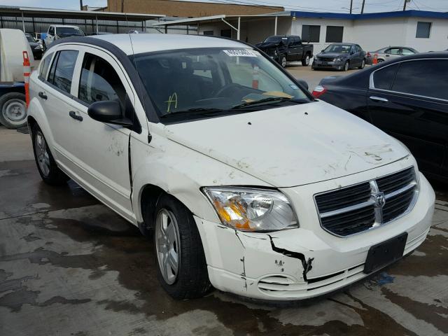 1B3HB48B38D582014 - 2008 DODGE CALIBER SX WHITE photo 1