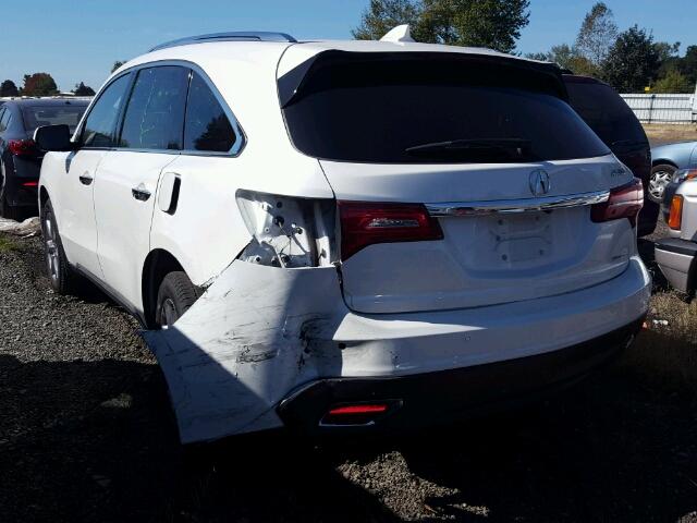 5FRYD4H88FB029585 - 2015 ACURA MDX ADVANC 白色 照片 3
