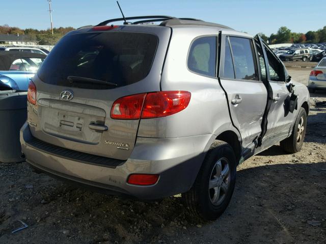 5NMSG73D48H209233 - 2008 HYUNDAI SANTA FE G GRAY photo 4