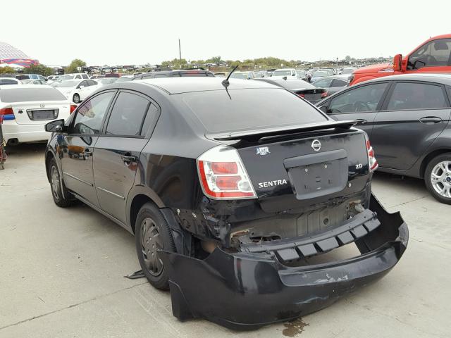 3N1AB61E37L673246 - 2007 NISSAN SENTRA BLACK photo 3