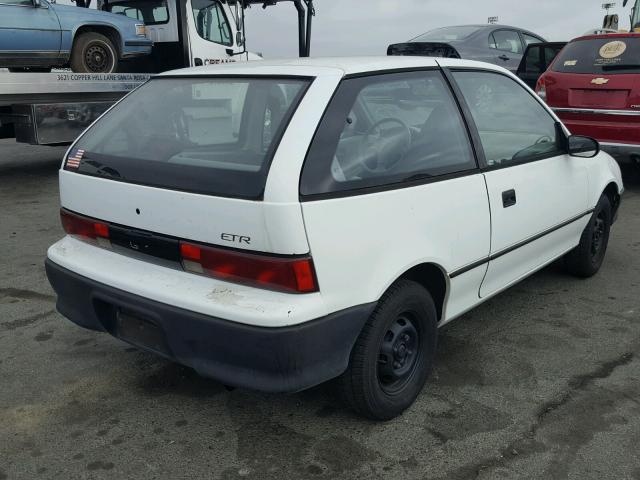 2C1MR2466P6702310 - 1993 GEO METRO WHITE photo 4