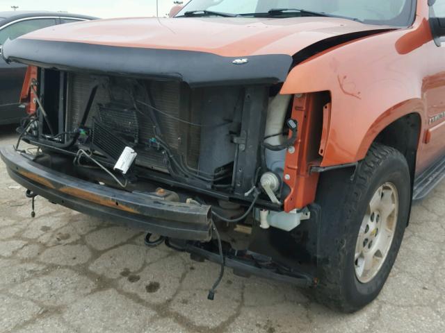 3GNFK12347G139790 - 2007 CHEVROLET AVALANCHE ORANGE photo 9