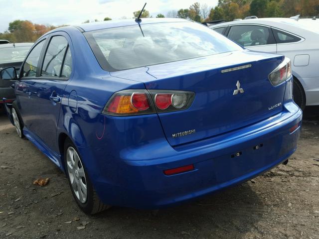 JA32U2FU1FU009843 - 2015 MITSUBISHI LANCER ES BLUE photo 3