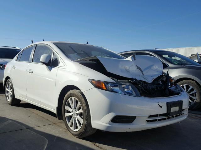 2HGFB2F90CH534445 - 2012 HONDA CIVIC EXL أبيض صورة 1