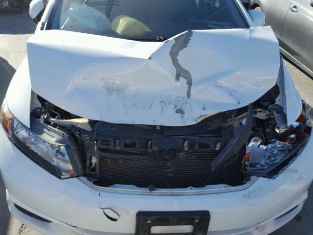 2HGFB2F90CH534445 - 2012 HONDA CIVIC EXL WHITE photo 7