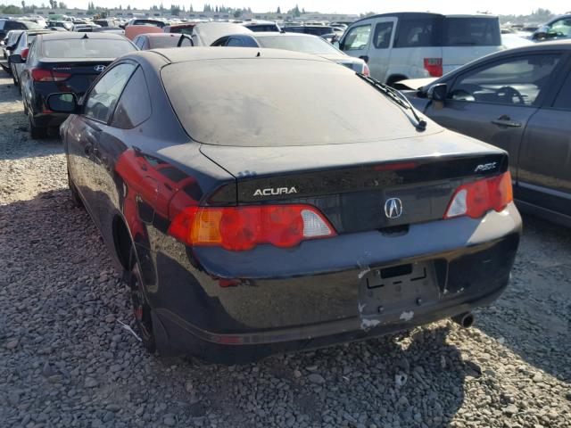 JH4DC548X4S012901 - 2004 ACURA RSX BLACK photo 3