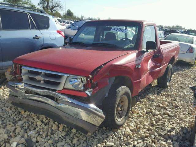 1FTCR10A6TUA82234 - 1996 FORD RANGER RED photo 2