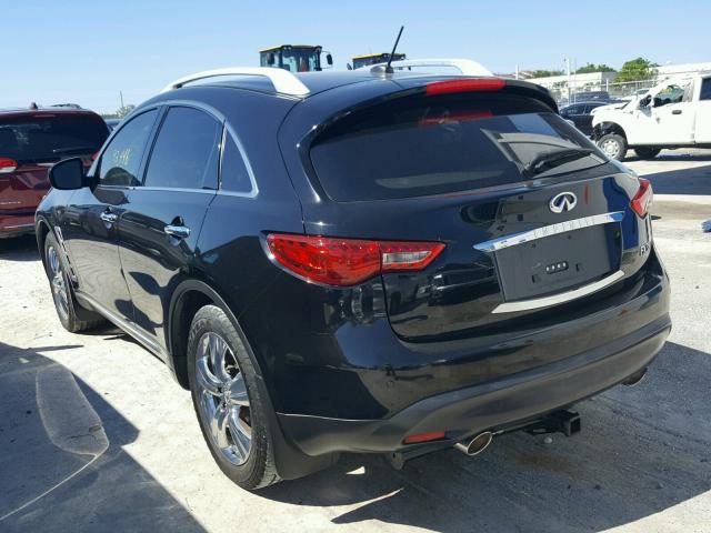 JN8AS1MU8BM110327 - 2011 INFINITI FX35 BLACK photo 3
