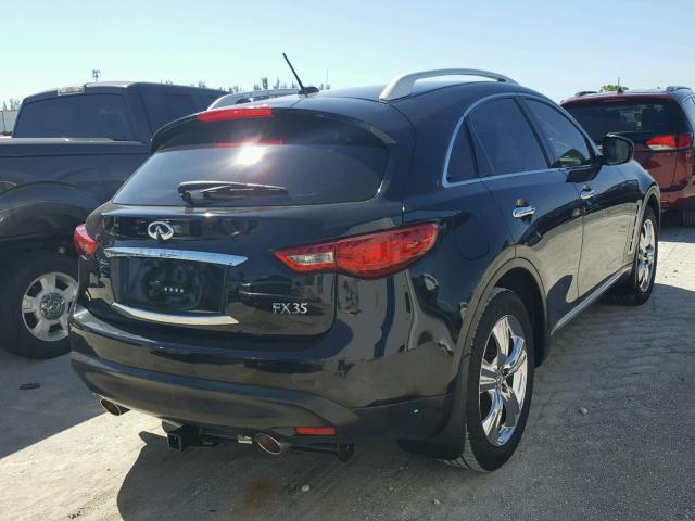 JN8AS1MU8BM110327 - 2011 INFINITI FX35 BLACK photo 4