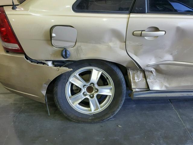 1G1ZT62835F273032 - 2005 CHEVROLET MALIBU MAX GOLD photo 9