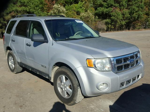 1FMCU03Z18KC73214 - 2008 FORD ESCAPE XLT SILVER photo 1