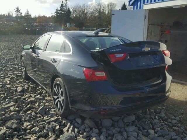 1G1ZE5ST7HF175022 - 2017 CHEVROLET MALIBU LT BLUE photo 3