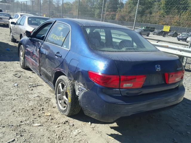 1HGCM56775A117709 - 2005 HONDA ACCORD EX BLUE photo 3