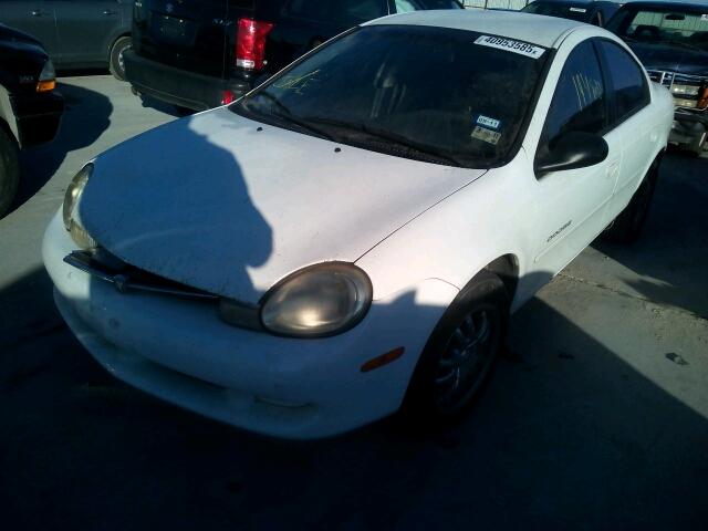 1B3ES46C4YD812903 - 2000 DODGE NEON BASE WHITE photo 2