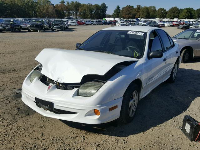 1G2JB524617311098 - 2001 PONTIAC SUNFIRE SE WHITE photo 2