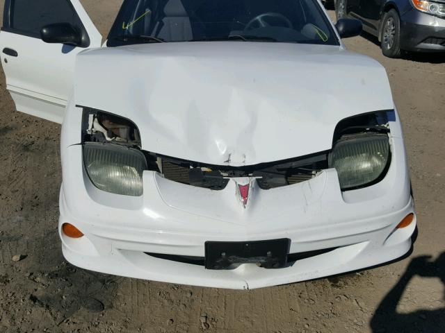 1G2JB524617311098 - 2001 PONTIAC SUNFIRE SE WHITE photo 7