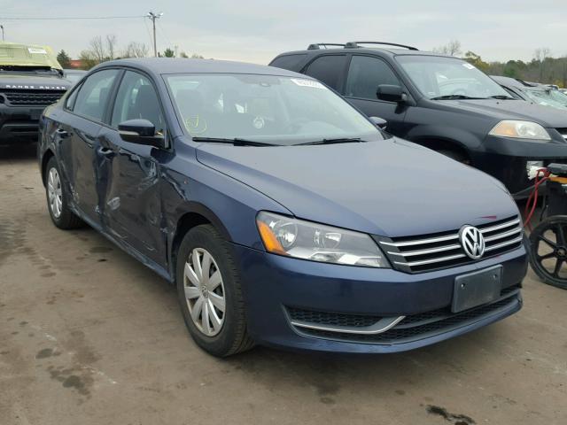 1VWAP7A30DC137555 - 2013 VOLKSWAGEN PASSAT S BLUE photo 1