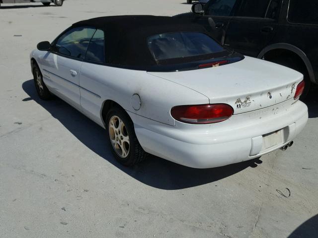 3C3EL55H7YT230551 - 2000 CHRYSLER SEBRING JX WHITE photo 3