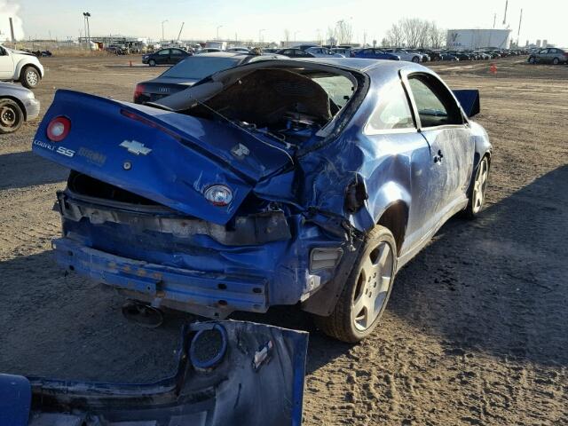 1G1AM15B367648465 - 2006 CHEVROLET COBALT SS BLUE photo 4