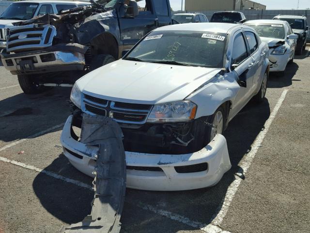 1C3CDZAB3DN689227 - 2013 DODGE AVENGER SE WHITE photo 9