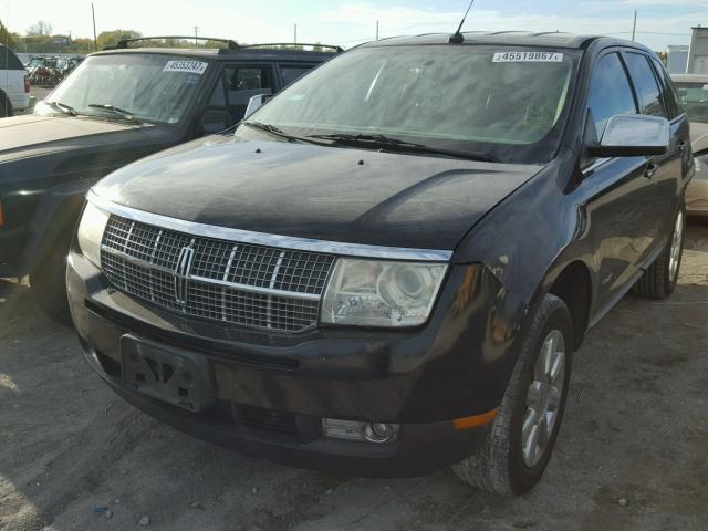 2LMDU68C87BJ10908 - 2007 LINCOLN MKX BLACK photo 2