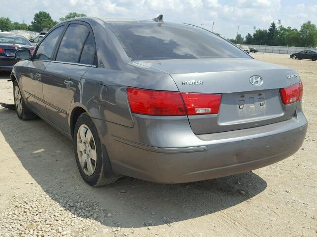 5NPET46C09H511696 - 2009 HYUNDAI SONATA GLS GRAY photo 3