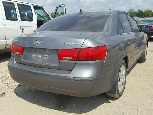 5NPET46C09H511696 - 2009 HYUNDAI SONATA GLS GRAY photo 4